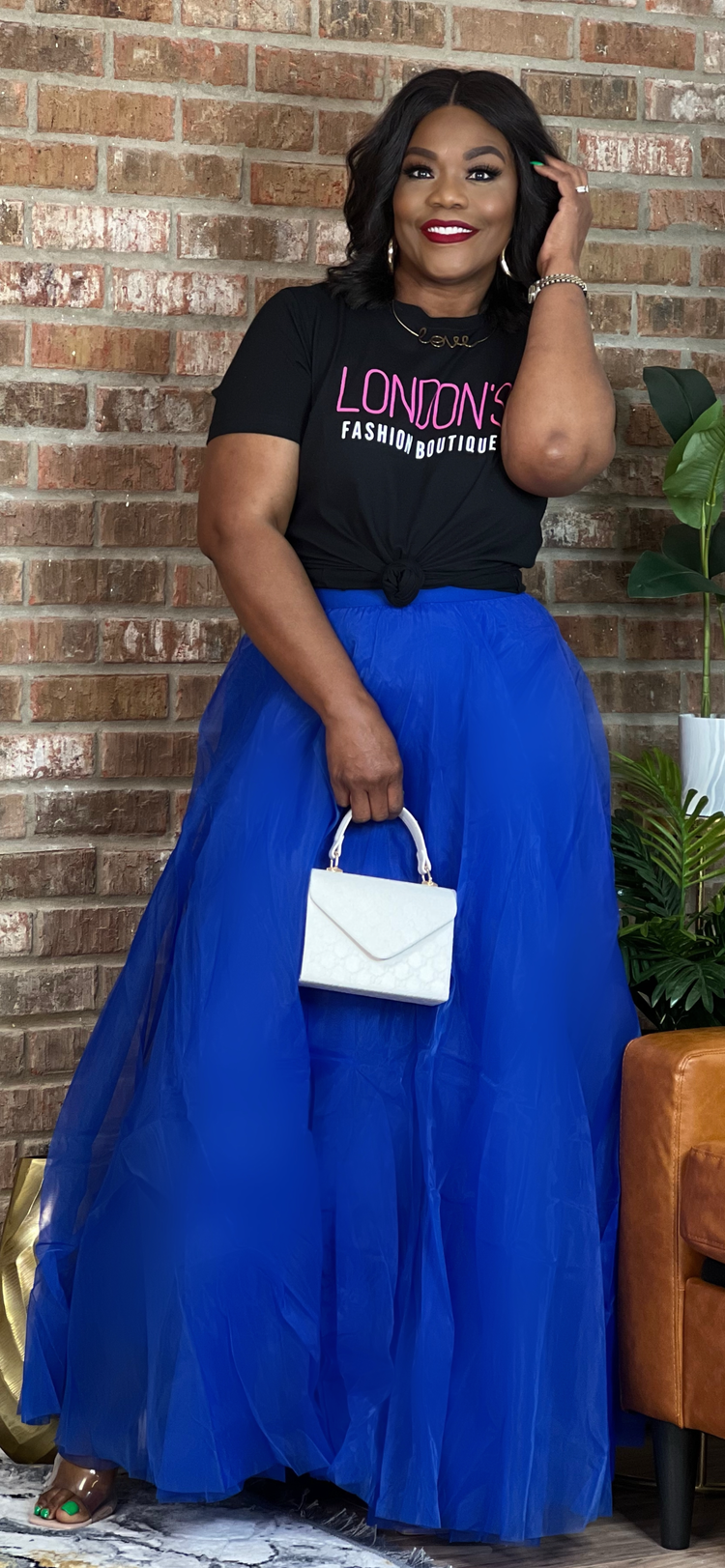 Royal Blue Soft Tulle Maxi Skirt (2 colors-Order online only, allow 24hrs to fill order)
