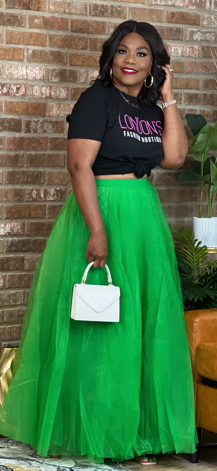 Green Soft Tulle Maxi Skirt (2 colors-Order online only, allow 24hrs to fill order)